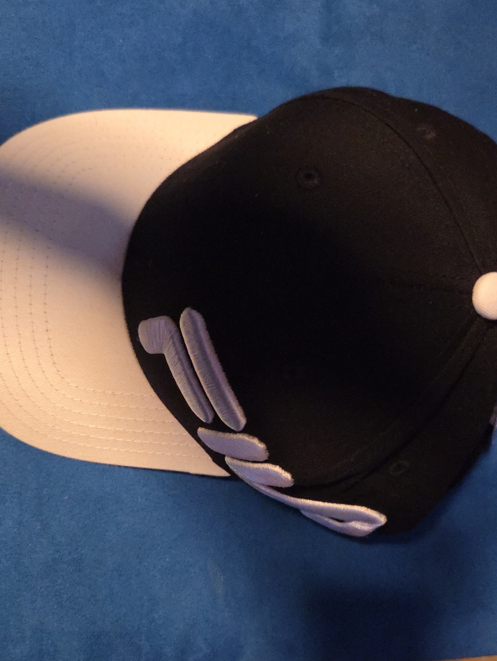 Fila Black and White Men's Baseball Cap with Embroidered Logo